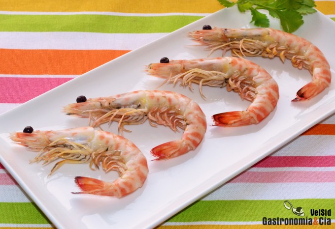 Cooked shrimp