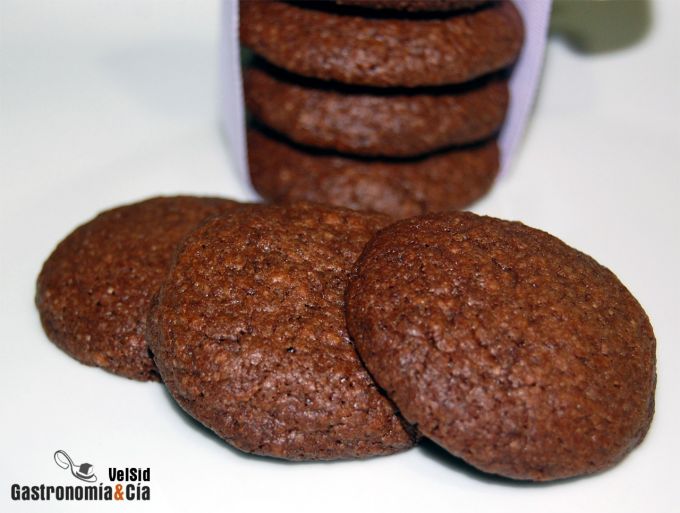 Biscuits nappés chocolat noir