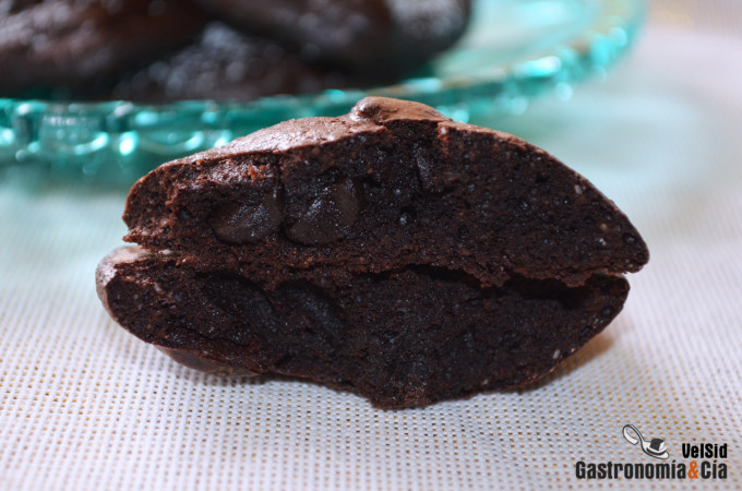 Galletas de chocolate negro (sin harina)