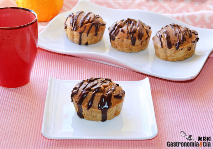 Muffins de almendra y chocolate