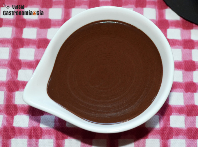Salsa de chocolate, avellanas y café