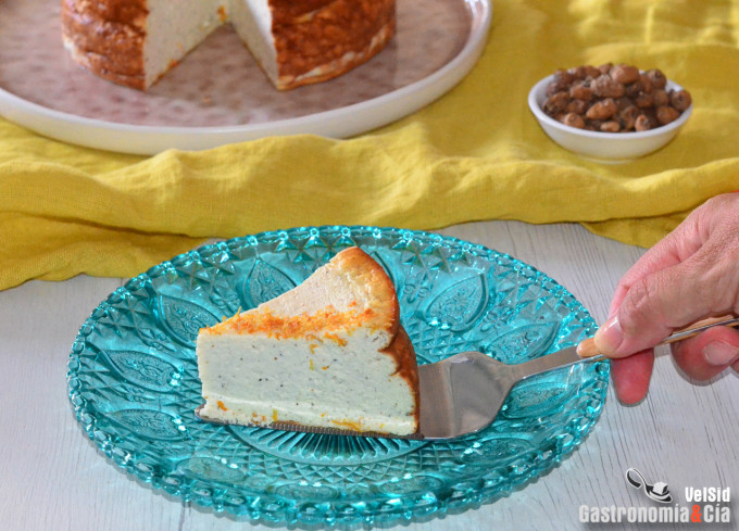 Cheesecake à l'arôme de tigernut et fleur d'oranger