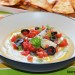 Hummus con sardinillas y tomate natural