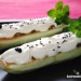 Pepino relleno de tartar de atún con wasabi