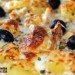Pizza de pavo y piña