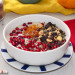 Porridge otoñal con granada y naranja