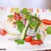 Sepia a la plancha con calabacín, tomate y cilantro