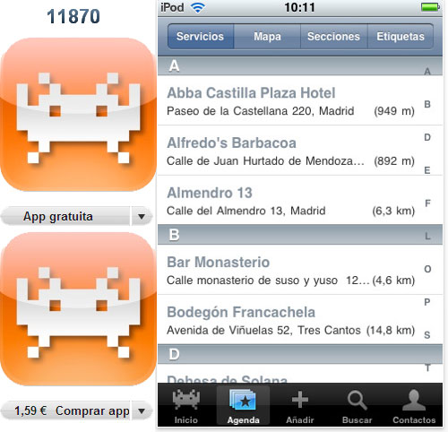 Aplicaciones para iPhone e iPod touch
