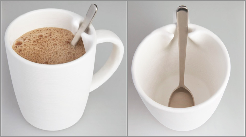 Lee Hae Seung Scott ha diseñado una taza que tiene unas pestañas que sujeta...