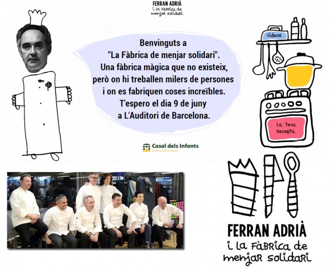 Ferrán Adrià i la fàbrica de menjar solidari