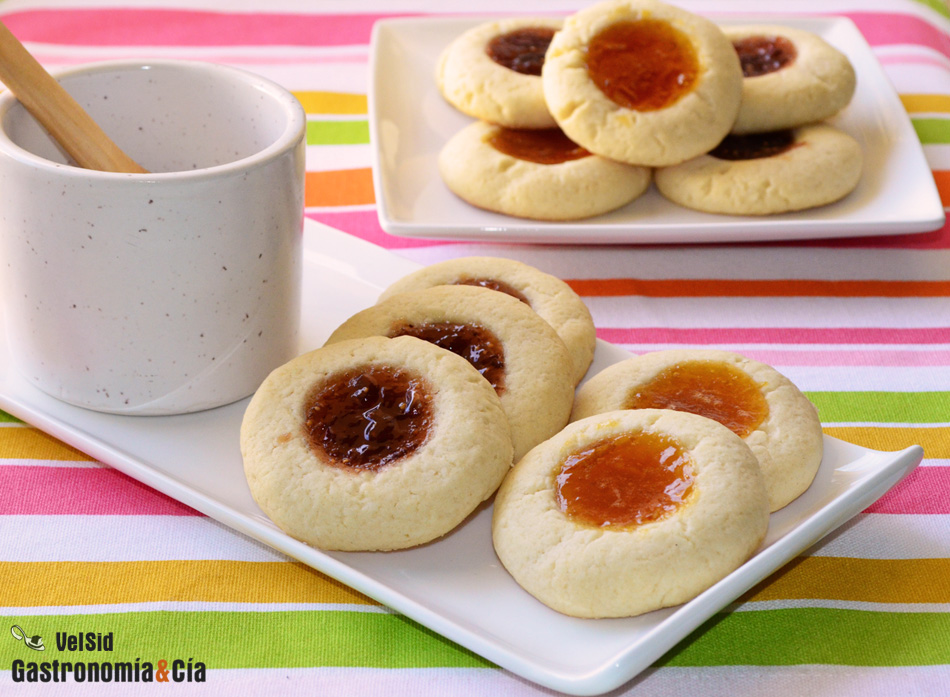 Galletas con mermelada (Thumbprint cookies) | Gastronomía & Cía