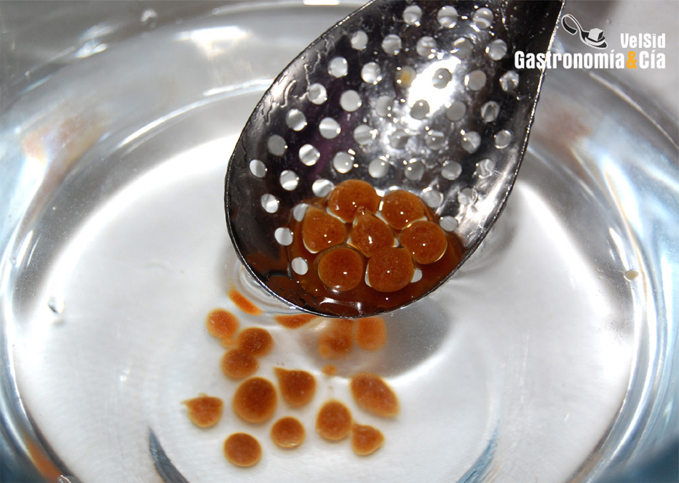 cuchara de caviar salsa de acero inoxidable plata Cuchara de esferificación cuchara de barra ranurada molecular colador de huevos salsa portátil para la cocina 