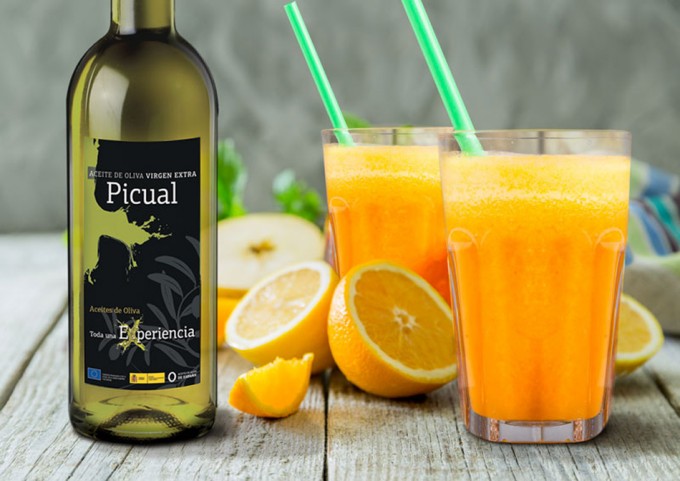 Espuma de naranja con aceite Picual