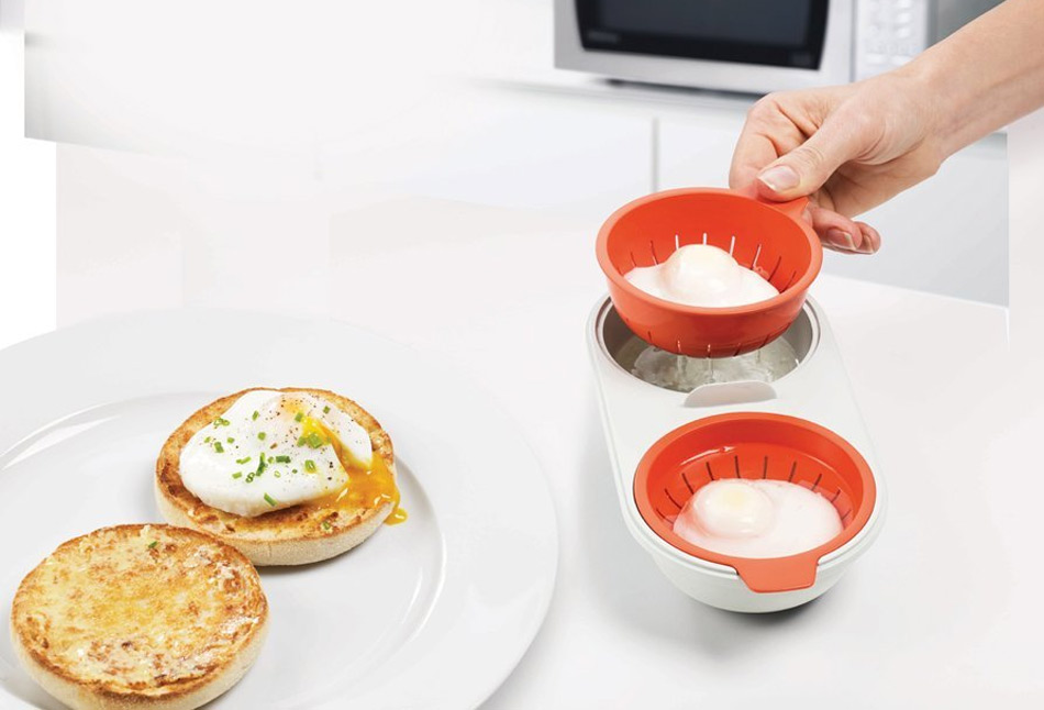 Microondas Dos Huevos Escalfador cocinar sándwich de desayuno cocina herramientas de cocina NSN /_ ti
