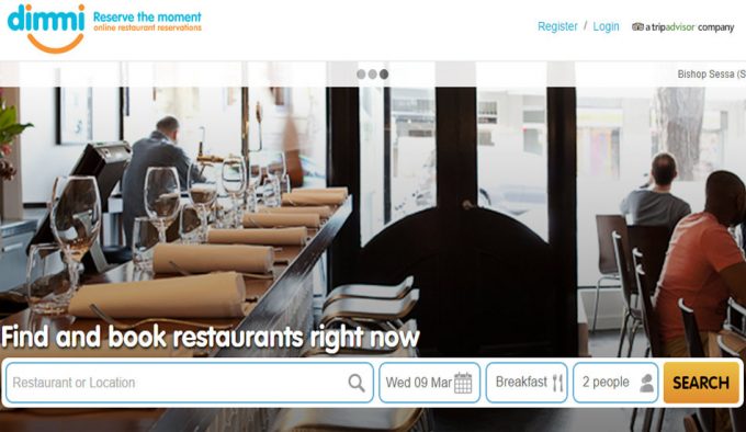 Reservas online de restaurantes