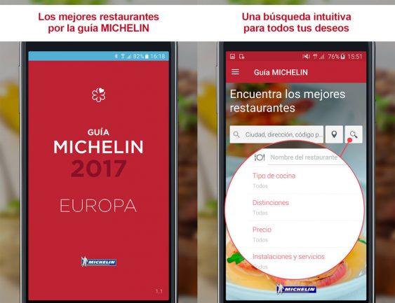 App Guía Michelin Europa 2017 | Gastronomía & Cía