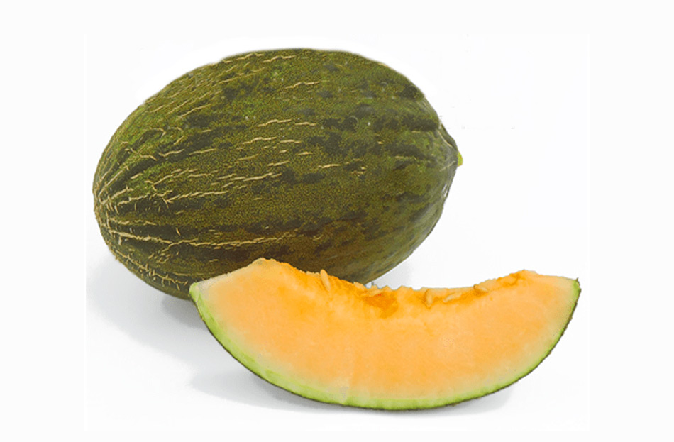 Melón Sorolla, el melón piel de sapo de carne naranja.