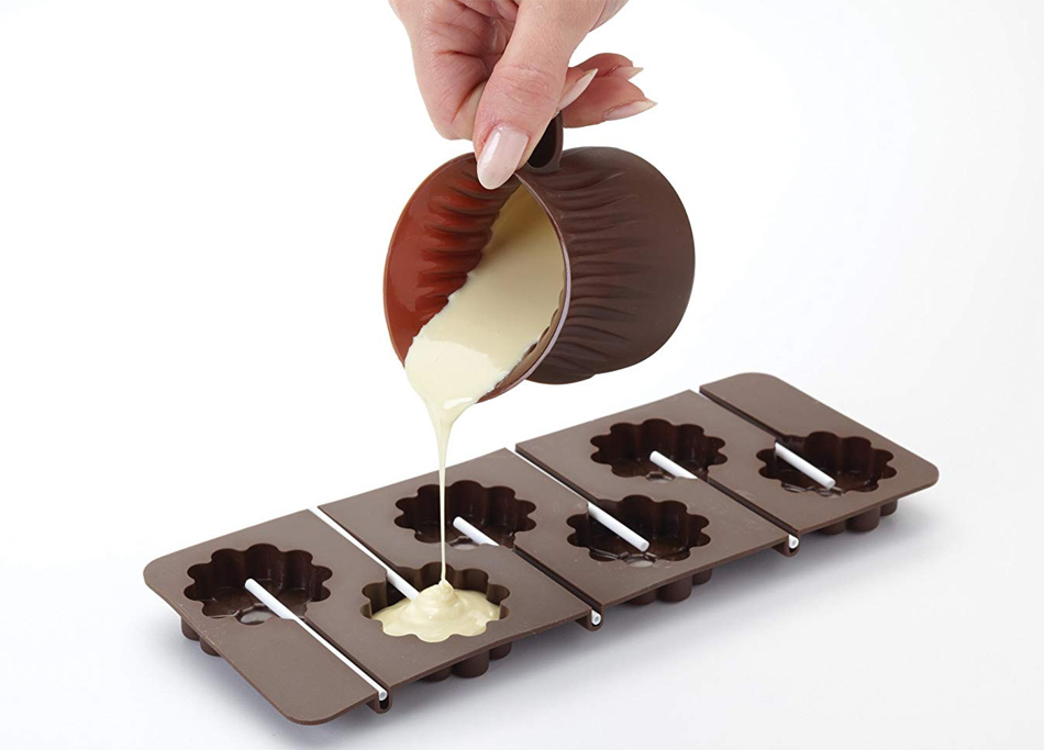 molde fundidor de chocolate en microondas para mantequilla caramelo y caramelo queso herramienta para hornear Olla para fundir chocolate de silicona suave 
