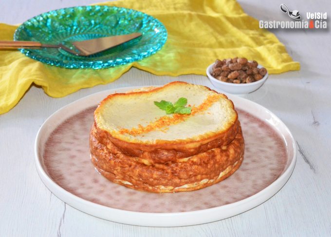 Cheesecake de chufa y azahar