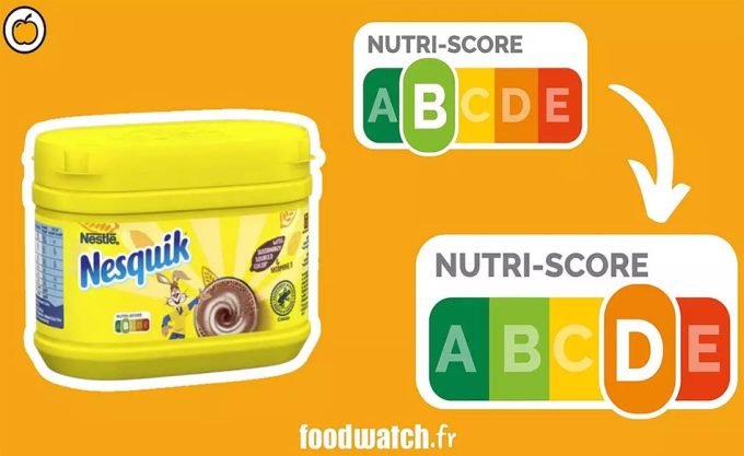 NutriScore para identificar alimentos más saludables