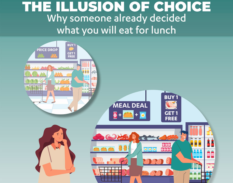 The illusion of choice - Why someone already decided what you will eat for lunch.