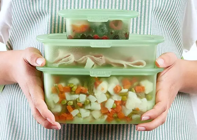 Recipientes reutilizables de silicona para comidas y alimentos, y sustituir los plásticos de solo uso Gastronomía & Cía